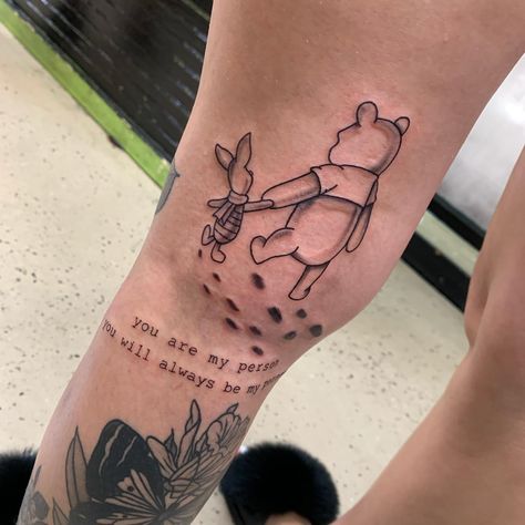 Pooh Tattoo Ideas, Winnie The Pooh Tattoo Ideas, Pooh Bear Tattoo, Eeyore Tattoo, Winnie The Pooh Tattoo, Pooh Tattoo, Winnie The Pooh Tattoos, Wood Tattoo, Globe Tattoos