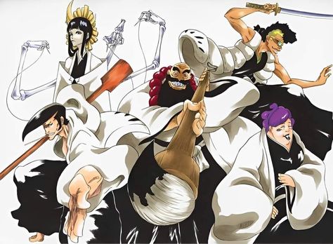 Zero Division In Bleach Anime Bleach Royal Guard, Zero Division Bleach, Bleach Squad Zero, Bleach Squad, Watch Bleach, Tensa Zangetsu, Gotei 13, Kuchiki Byakuya, Medieval Japan