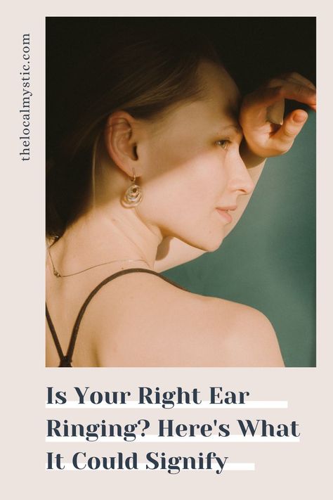 While ringing in your right ear may seem like a minor inconvenience, it’s important to pay attention to this & explore its significance. right ear ringing meaning, right ear ringing spiritual meaning, what does it mean when your right ear is ringing Ear Ringing Meaning, Ear Ringing Spiritual, Ear Ringing Spiritual Meaning, Ears Ringing Meaning, Ear Ringing, Rings With Meaning, Magical Life, Protection Crystals, Zodiac Sign Facts