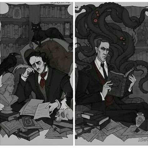 H.p. Lovecraft Aesthetic, Hp Lovecraft Aesthetic, H P Lovecraft Art, Hp Lovecraft Art, Lovecraft Aesthetic, Edgar Allan Poe Art, Lovecraft Art, Poe Quotes, Horror Literature