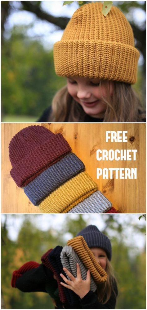 The Common People Hat Crochet Pattern Hat Crochet Pattern, Confection Au Crochet, Crochet Hat Free, Bonnet Crochet, Pola Amigurumi, Common People, Crochet Beanie Pattern, Crochet Hats Free Pattern, Crochet Simple