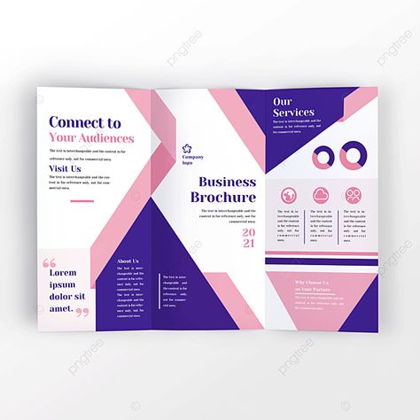 Manual Template, Brochure Design Layout, Violet Aesthetic, Purple Design, Business Plan Template, Pink Themes, Trifold Brochure, Pink Abstract, Pink Design