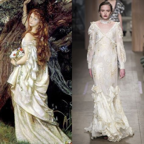 Dress Like a Shakespeare Heroine! What the Bard’s Leading Ladies Would Wear From the Fall Runways Ophelia Dress Hamlet, Ophelia Hamlet, Ophelia Dress, English Project, The Bard, Fall Runway, Bohemian Theme, 2016 Trends, Dressy Fashion