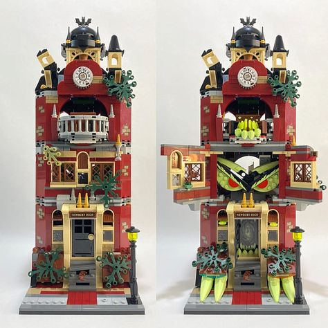 Repurposing the LEGO Hidden Side Buildings Lego Haunted House, Mario Toys, Halloween City, Lego Halloween, Lego Inspiration, Lego Modular, Amazing Lego Creations, Haunted Hotel, Lego Castle