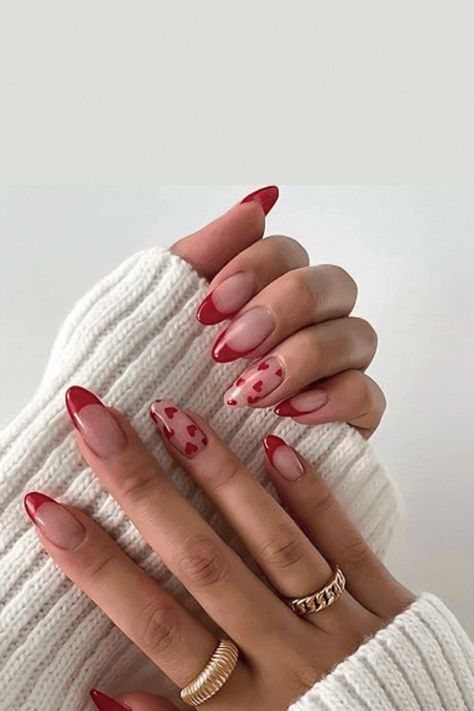 Celebrate love in style with these stunning Red Valentine’s Day Press-On Nails featuring a charming heart design. Perfect for adding a romantic touch to your look, these fake nails are easy to apply and reusable, making them ideal for any Valentine’s Day celebration or date night.

Red Valentine’s Day Press on Nails Heart Design Fake Nails Almond Shape Red French Tip Valentines Acrylic Nails Medium Length Glue on Nails Glossy Red Heart Stick on Nails for Women Cherry Wine Nails, Red Valentines Nails, Paznokcie Hello Kitty, Nails Acrylic Almond, Emerald Nails, Kutek Disney, Wine Nails, Red Acrylic Nails, Cherry Wine