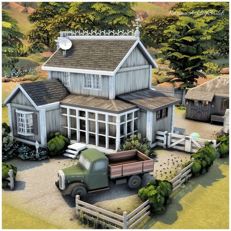 Little Farm2. #ad #eapartner Little farm for a small family. 2 Bed 2 bath 30x20 $75,9550 Disclaimer: Thanks to the #eacreatornetwork I receive free codes and early access to the sims4. I am not being paid to create any content unless otherwise stated. Game: The Sims gallery ID: KarinaAshleyYT – You can also search ”#KarinaAshley” #showusyourbuilds #simscommunity #simscreatorscommunity #sccregram #TheSims4 #sims4builders #Sims4House #sims #sims4creations #simstagram #build #builds #S... Sims 4 Small Farmhouse, Sims 4 Small Farm, Sims 4 Farmhouse Interior, Sims 4 Farmhouse Layout, Sims 4 Trailer House, Sims 4 Country House, Sims 4 Farm Cc, Sims Farm, Sims 4 Farm