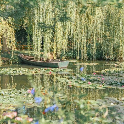 Jun 9, 2020 - Monet's real garden in Giverny, France is one of the most beautiful places of Europe & a great Paris side trip. Where is Monet's Garden? Visit Monet's actual garden in the French countryside was his inspiration for his most famous paintings. Monet Garden trip report, travel tips & pictures. Fairy Core Aesthetic, Grafika Vintage, Hijau Mint, Fairycore Aesthetic, Fairy Aesthetic, Cottage Core Aesthetic, Spring Aesthetic, + Core + Aesthetic, Nature Aesthetic