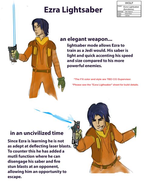 Ezra Lightsaber, Ezra Bridger Lightsaber, Star Wars Rebels Ezra, Lightsaber Design, Ezra Bridger, Boy Stuff, The Force Awakens, Mind Tricks, Star Wars Rebels