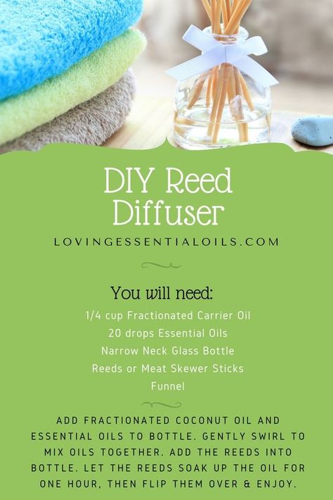 DIY Essential Oil Reed Diffuser Recipe | How To Make A Homemade Reed Diffuser | Aromatherapy Blends | Essential Oil Uses Reed Diffuser Recipe, Diy Reed Diffuser, Homemade Diffuser, Homemade Reed Diffuser, Oil Reed Diffuser, Essential Oil Reed Diffuser, Homemade Perfume, Essential Oil Diffuser Recipes, Oil Diffuser Recipes