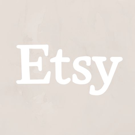 Etsy App Icon, Ipad Icons, Ipad Aesthetic, Phone Icons, Cream Aesthetic, Ios App Icon Design, Ios App Icon, Phone Icon, App Icon Design