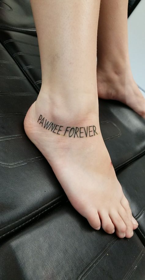 Parks And Recreation Tattoo, Parks And Rec Tattoo, Rec Tattoo, Forever Tattoo, Parks And Rec, Parks N Rec, Parks And Recreation, Tattoos And Piercings, Tattoo Quotes