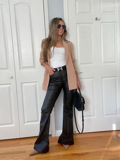 cream blazer
nude blazer
beige blazer outfit
faux leather pants outfit Brown Leather Flare Pants Outfit, Flare Faux Leather Pants Outfit, Black Flare Leather Pants Outfit, Faux Leather Flare Pants Outfit, Leather Pants And Blazer Outfit, Leather Flare Pants Outfits, Flair Pants Outfit, Brown Blazer Outfit, Realtor Headshots