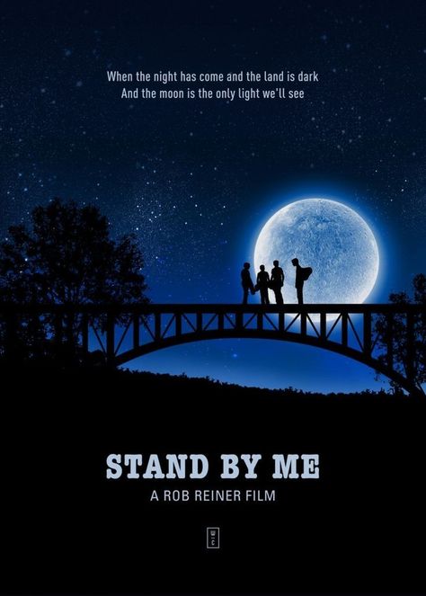 Stand By Me Poster, Minimalist Poster Movie, Movie Posters Decor, Posters Decor, Vintage Films, Minimalist Poster Design, 1980s Movies, Disney Movie Posters, Old Movie Posters