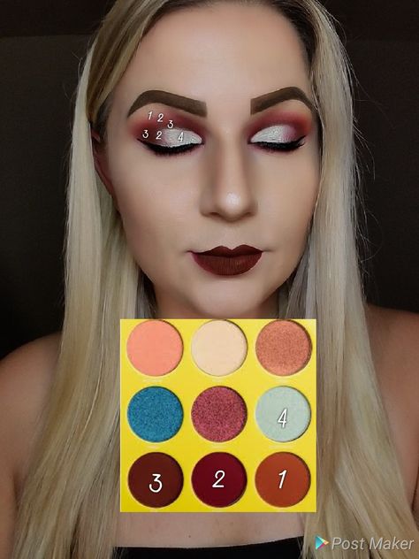 Look by numbers using Saharan 2 Palette by juvias place Juvias Place Looks, Juvia Makeup, Eyeshadow Creative, Eyebrow Tips, Masquerade Makeup, Crazy Eye Makeup, Tutorial Eyeshadow, Makeup Morphe, Juvia's Place