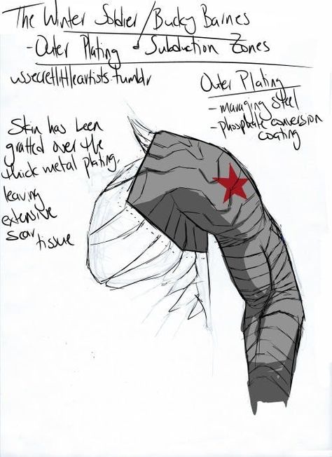 Bucky Barnes Arm Drawing, Winter Soldier Arm, Bucky Cosplay, Winter Soldier Costume, Winter Soldier Cosplay, Arm Drawing, Winter Soldier Bucky, Bucky Barnes Winter Soldier, Man Thing Marvel