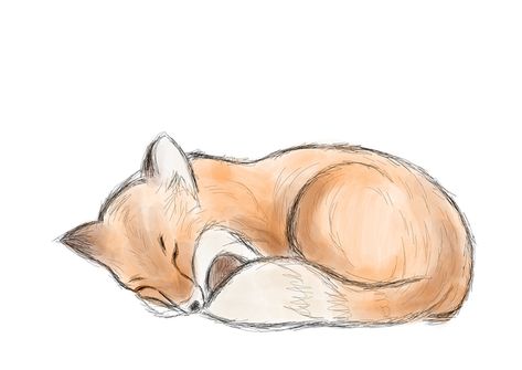 Download Fox, Sleep, Fall. Royalty-Free Stock Illustration Image Sleeping Illustration, Fox Sleeping, Thanksgiving Drawings, Fur Texture, Fox Illustration, Halloween Drawings, Free Illustration, Christmas Drawing, Creative Drawing