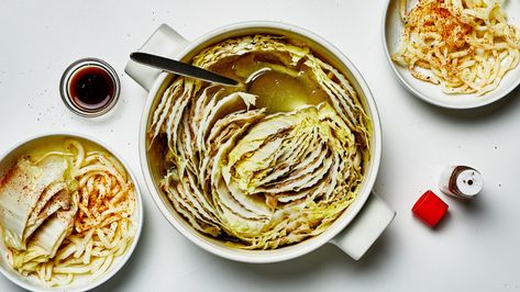 This Pork and Cabbage Hot Pot Is Mesmerizing—and Super Easy to Make | Bon Appétit Overcooked Rice, Best Cabbage Recipe, Vegetarian Italian, Pork And Cabbage, Recovery Food, How To Make Biscuits, Edible Arrangements, Napa Cabbage, Easy Comfort Food