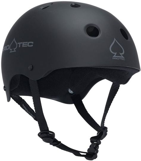 Pro-Tec Helmet Classic Skate Matte Black (1) | snapchat @ https://ift.tt/2izonFx Classic Skateboard, Skate Helmet, Old School Skateboards, Bmx Parts, New Helmet, Skateboard Helmet, Cruiser Skateboards, Snow Sports, Action Sports