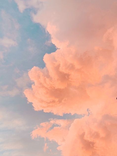 Wallpaler for your phone ❤️ #sky #wallpaper #peachy Peach Sky Aesthetic, Peach Colored Wallpaper, Peach Colour Wallpaper, Caligraphy Wallpaper, Blue Peach Aesthetic, Peach Wallpaper Aesthetic, Peach Aesthetic Wallpaper, Arianna Core, Peachy Background