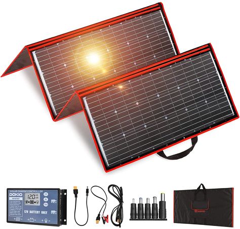 DOKIO 300W Portable Foldable Solar Panel Rv Solar Panels, Solar Power Kits, Portable Solar Power, Solar Kit, Best Solar Panels, Portable Solar Panels, Solar Panel Kits, Solar Electric, Charging Car