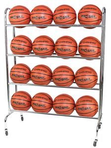 Champro Ball Rack w/Casters - Holds 16 Basketballs - Soccer Equipment and Gear Playground Balls, Basketball Practice, Basketball Equipment, Basketball Ball, Swivel Casters, Gym Flooring, Self Service, Sports Collectibles, Mens Basketball