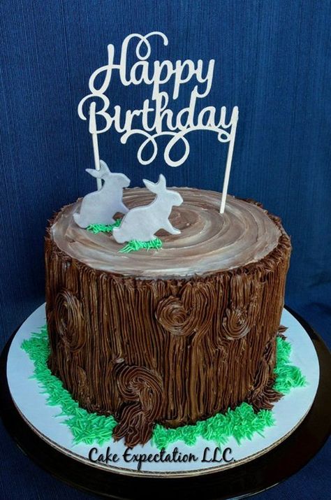 Stump Cake, Tree Stump Cake, Small Birthday Cakes, Wood Stumps, Cafe Ideas, Bday Cake, Tree Stump, Birthday Cakes, Cake Ideas