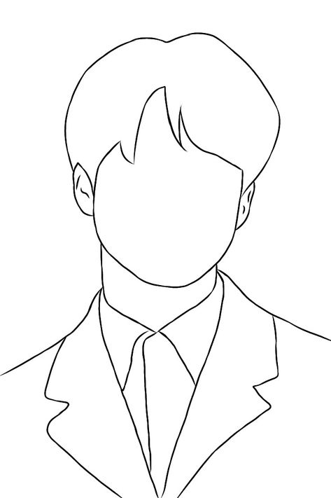 Jimin Line Art Simple, V Drawing Bts Easy, Jimin Outline Drawing, Types Of Line Art, Cute Kpop Drawings Easy, Jimin Easy Drawing, Drawing Outlines Sketch, Bts Outline Drawing, Jimin Drawing Easy