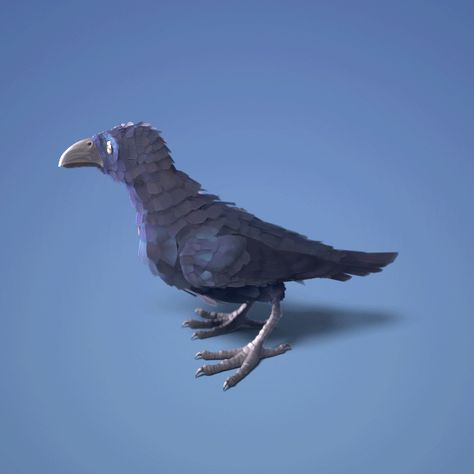 ArtStation - Raven animations, Egor Ilyin Bird Walking Animation, Crow Animation, Bird Animation, Graphic Design Newspaper, Photoshop Tutorial Typography, Graphic Design Cards, Bird Graphic, Animation Sketches, Low Poly Art