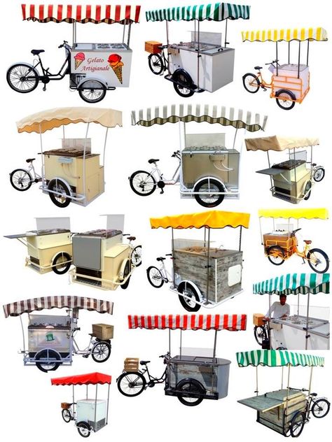 Gerobak Dorong, Food Stall Design, Bike Food, Bike Cart, Mobile Food Cart, Electric Bike Kits, Mobile Catering, Velo Cargo, Food Carts