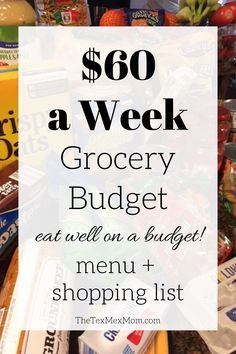 Cheap Meal Plans, Menu Sans Gluten, Frugal Meal Planning, Weekly Grocery, Grocery Budget, Budget Meal Planning, Simple Menu, Money Saving Mom, Grocery Budgeting