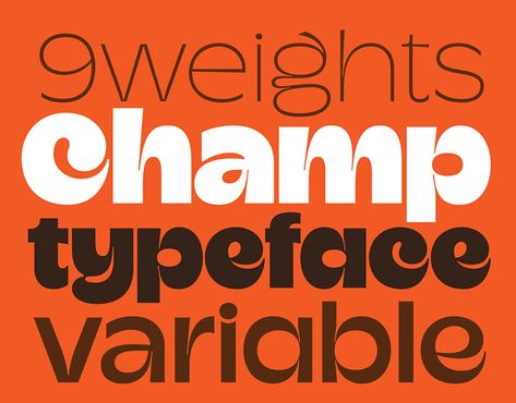 Champ, a new fun typeface available from Typeverything.com Fun Typeface, Font Websites, Etsy Pod, Free Font Websites, Retro Type, Modern Collage, Classy Fonts, Website Fonts, Modern Typeface