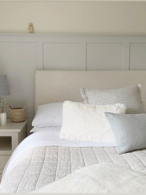 Coco Bed, Bedroom Paneling, Duck Egg Bedroom, Duck Egg Blue Bedroom, Green And White Bedroom, Country Cottage Bedroom, Bedroom 2023, French Style Bed, Box Room