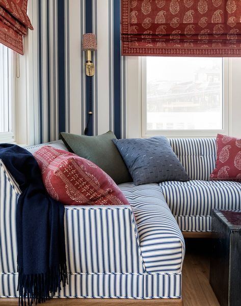 Cozy Coastal Cottage, Brian Paquette, Striped Sweaters, Women Turtleneck, Traditional Dining Room, Whidbey Island, Traditional Living, Traditional Living Room, Coastal Cottage