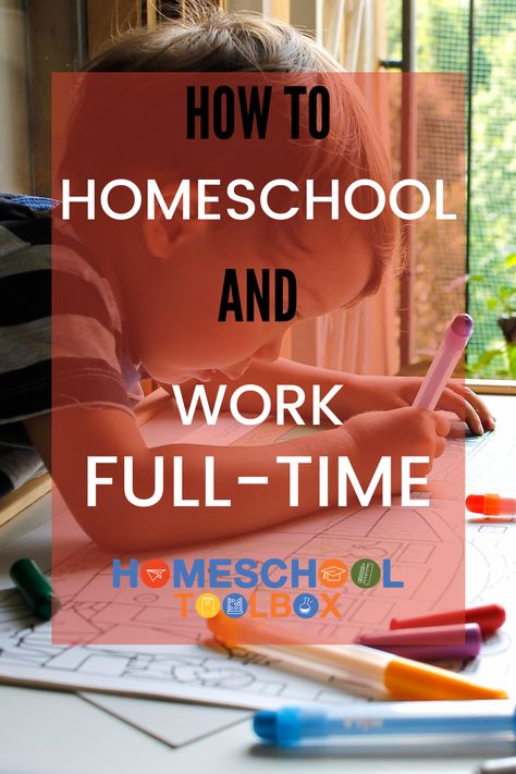 How homeschooling and working full time is possible with different family situations. Working And Homeschooling, Homeschooling While Working, Homeschool And Work Full Time, How To Homeschool, Working Parent, Homeschool Planning, Remote Workers, Teaching High School, Mom Tips