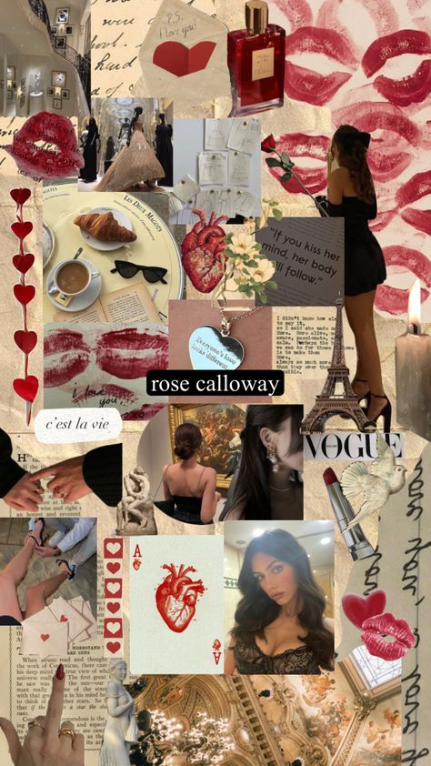 Rose Calloway Aesthetic, Calloway Aesthetic, Les Deux Magots, Rose Calloway, St Valentine, Addicted Series, Book Aesthetics, Saint Valentine, Aesthetic Collage