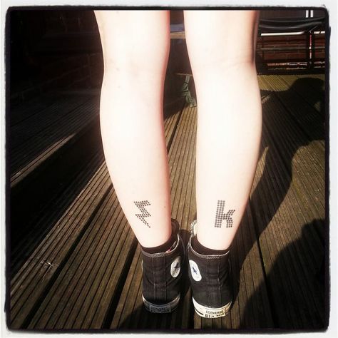 The Killers Tattoo Ideas, The Kooks Tattoo, The Killers Tattoo Band, The Killers Aesthetic, The Killers Tattoo, Killers Tattoo, Perspective Tattoos, Music Sleeve, The Kooks