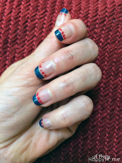 Patriotic Pedicure, 4th Of July Manicure, Dark Blue Nail, Dark Blue Nail Polish, American Manicure, Mark My Words, Patriotic Nails, Dark Blue Nails, Pedicure Designs