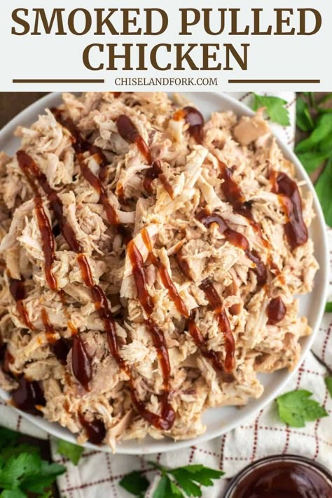 60th Birthday Food Ideas, Pork Smoker Recipes, Smoked Pulled Chicken, Pulled Pork Smoker Recipes, Smoker Meals, Pit Boss Pellet Grill Recipes, Smoker Recipes Chicken, Pulled Turkey, Pit Boss Smoker