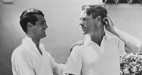 Book Excerpt: Cary Grant and Randolph Scott Beach Photos Cary Grant Randolph Scott, Gary Grant, Randolph Scott, Gay History, Cary Grant, Hollywood Stars, American Actors, Classic Hollywood, Old Hollywood