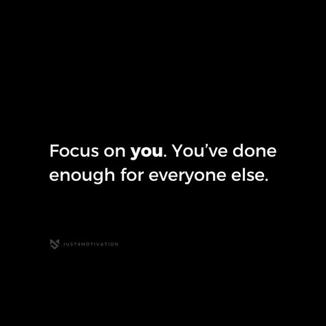 Focus on yourself💯 - 👉Follow @just4motivation00 for more. 👉Follow @just4motivation00 for more. 👉Follow @just4motivation00 for more. - #motivation #mindset #mentality #motivationalquotes #inspirationalquotes #hardwork Focus On Yourself, Everyone Else, Focus On, Work Hard, Motivational Quotes, Quick Saves