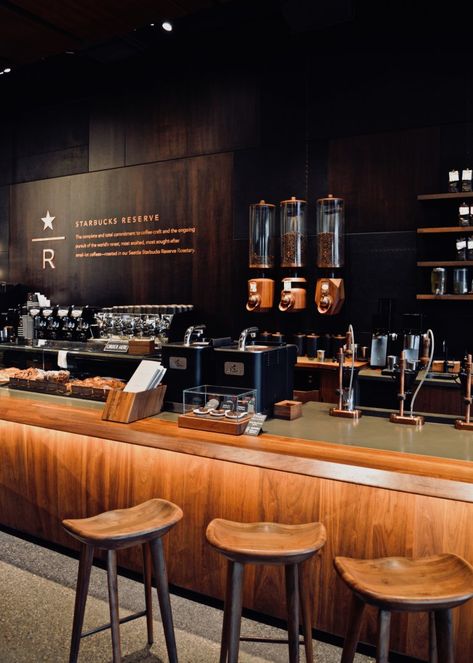 Visiting Starbucks Reserve in SODO • Pacific Northwest Fulfilled Starbucks Cafeteria Interior Design, Starbucks Reserve Design, Starbucks Store Design, Starbucks Cafe Interior, Starbucks Interior Design, True Questions, Starbucks Cafeteria, Starbucks Interior, Starbucks Background