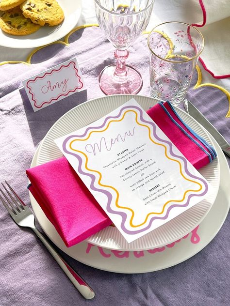 https://www.etsy.com/shop/ForeverPrintDesign

Wavy Menu and Place Card Template, Wedding/Bridal Shower Menu, Printable, Digital Template

HOW IT WORKS
----------------------
1. Purchase the listing(s).
2. Download the PDF and click the links to access your templates.
3. Log in to the Canva website to customize —> save —> download!
• You can save your template and continue editing at any time.
• Print at home or at one of your local printshops, OR send digitally using the mobile-version. Pizza Dinner Party, Menu And Place Card, Baked Sea Bass, Bridal Shower Menu, Menu Printable, Wedding Tableware, Hand Drawn Wedding, Dinner Party Menu, Birthday Party Theme Decorations