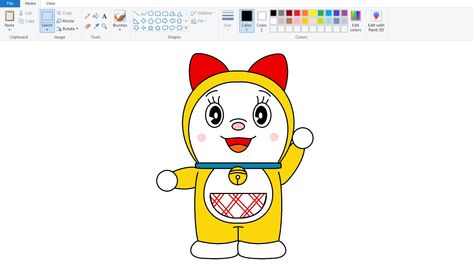 How to draw Dorami from Doraemon. Paint Cartoon, Microsoft Paint, Cartoon Drawing Tutorial, Ms Paint, Cartoon Drawing, Step Drawing, Step By Step Drawing, Cartoon Drawings, Drawing Tutorial