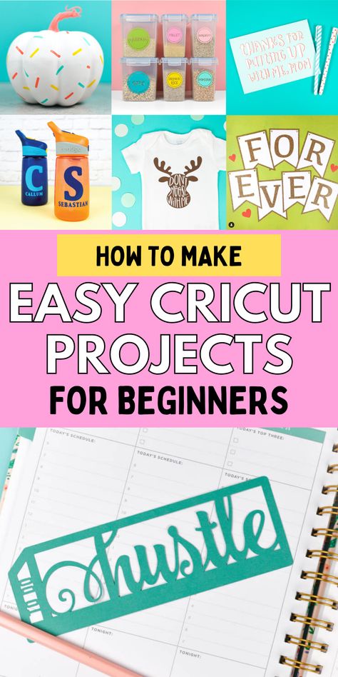 Simple Cricut projects. How to make crafts using a Cricut. How to cut vinyl with your Cricut. Tips to use your Cricut. Easy Cricut Projects For Beginners, Easy Cricut Projects, Cricut Projects Easy, Cricut Air 2, Cricut Explore Air Projects, Cricut Supplies, Cricut Explore Projects, Idee Cricut, Projets Cricut