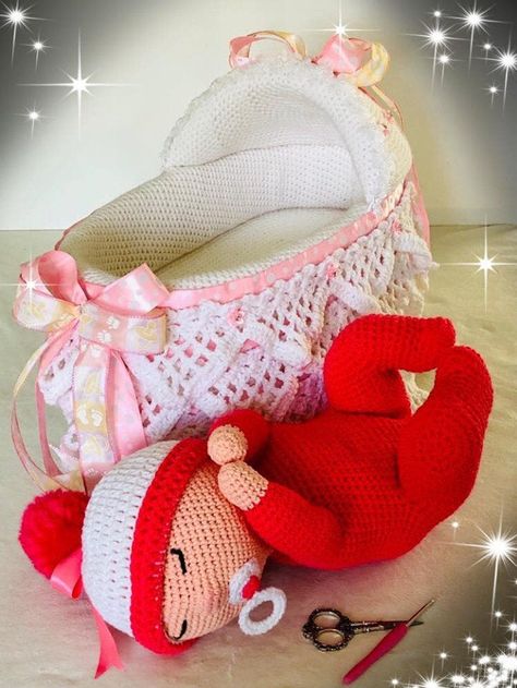 Excited to share this item from my #etsy shop: Sleeping baby doll & bassinet/crib, crochet bassinet, crochet sleeping baby, crochet crib toy, crochet bassinet toy, baby shower gift Crochet Bassinet, Crochet Crib, Doll Bassinet, Crib Toys, Stroller Toys, Toy Crochet, Baby Bassinet, Shower Bebe, Crochet Etsy