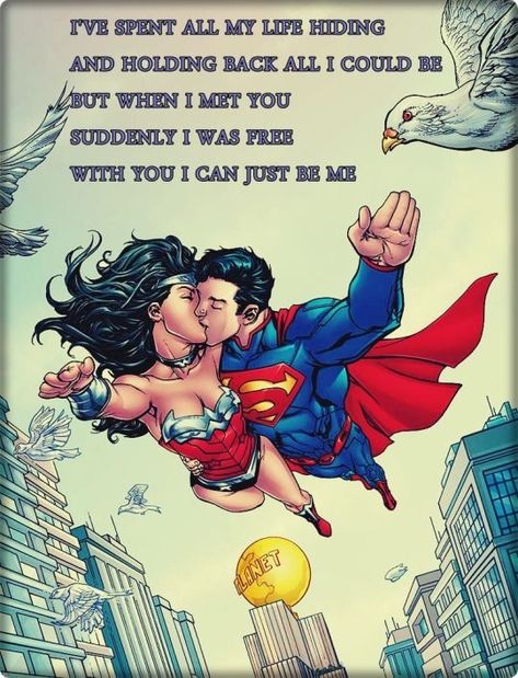 Superman Quotes, Wonder Woman Quotes, Steel Dc, Superman Love, Superman And Wonder Woman, Wonder Woman Art, When I Met You, Martian Manhunter, Pokemon Cosplay