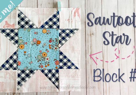 Erica Arndt, Sawtooth Star Quilt Block, Crochet Needle Case, Sawtooth Star Quilt, Pencil Case Tutorial, Roll Up Pencil Case, Sawtooth Star, Churn Dash Quilt, Boat Crafts