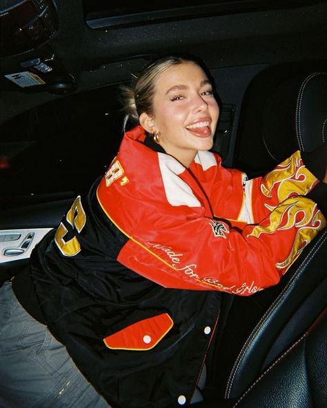 Penelope Douglas, Kylian Mbappe, Car Girl, Night Aesthetic, Looks Vintage, Formula 1, Race Cars, Red Leather Jacket, Cool Girl