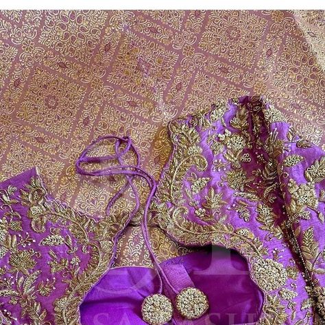 Saree Border Designs, Blouse Inspiration, Saree Borders, Blouse Maggam Work, Bridal Trousseau, Border Designs, Saree Border, Work Blouses, Bridal Blouse