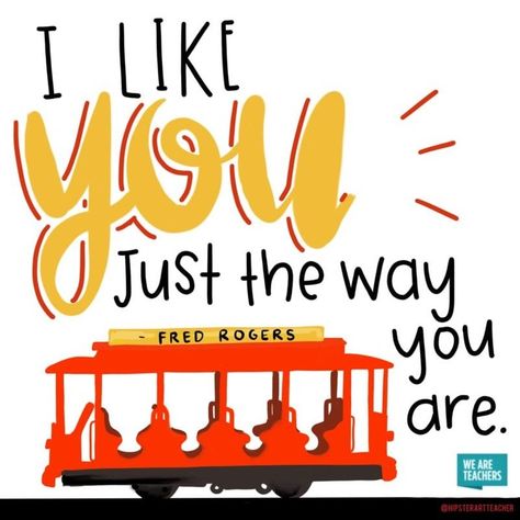 Mister Rogers was, in many ways, one of the best teachers of all time. ❤️ ��� Mr Rodgers, Mr Rogers Quote, Mister Rogers Neighborhood, Mister Rogers, Fred Rogers, We Are Teachers, Daniel Tiger, Mr Rogers, Classroom Walls